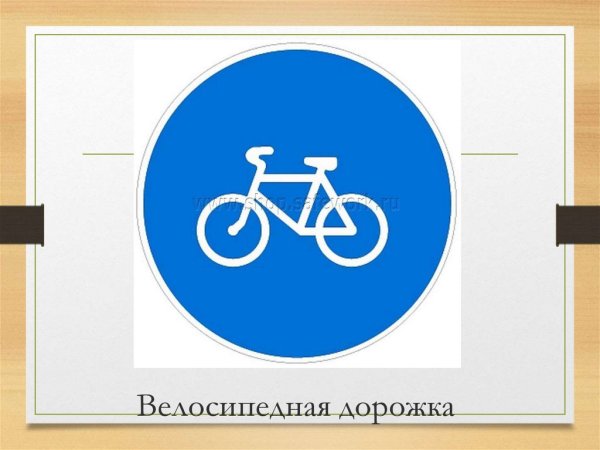 Знак 4.4.1 велосипедная дорожка