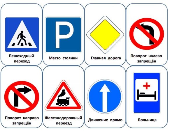 Дорожные знаки для детей