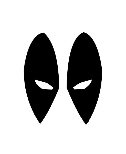 Deadpool трафарет