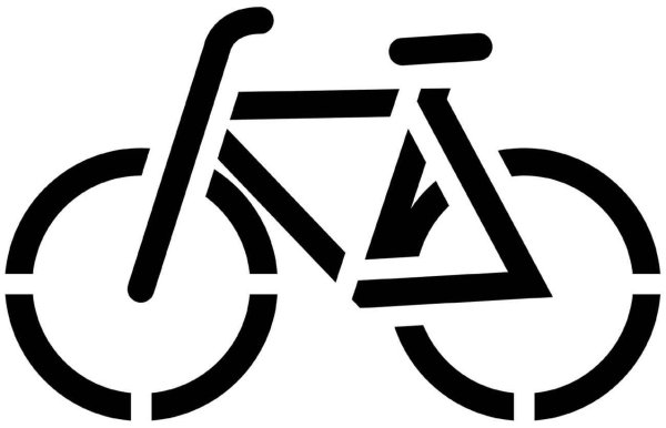 Трафареты запрещающий знак велосипеда (43 фото)