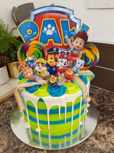 Торт Щенячий патруль для мальчика 5 лет на день рождения