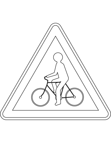 Трафареты знак велосипедная дорожка (48 фото)