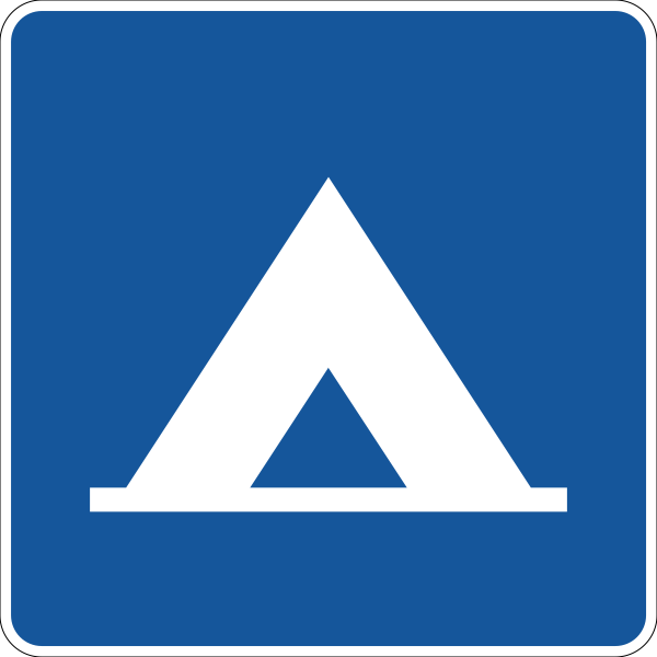Кемпинг знак дорожный