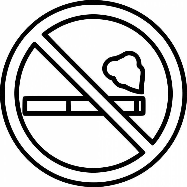 Значок против курения