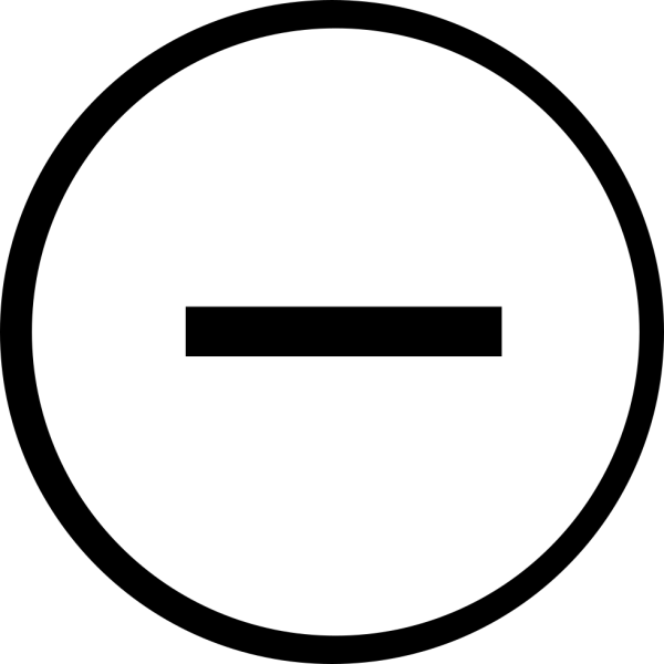 Знак минус