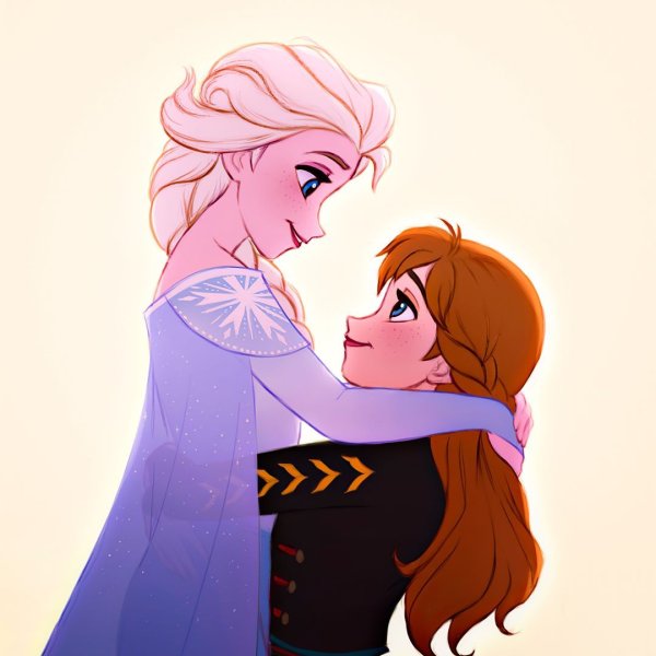 Арты Frozen 2 Anna and Elsa