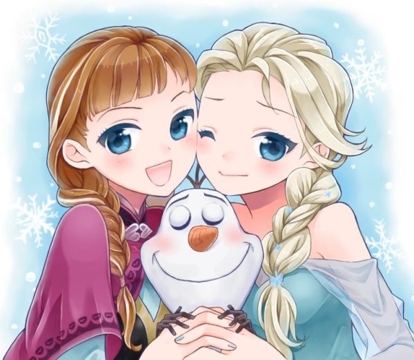 Elsa Anna арт аниме