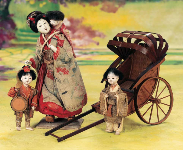 Японская кукла антикварная Хинамацури