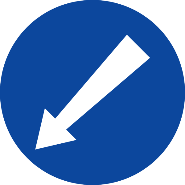 Знак объезд