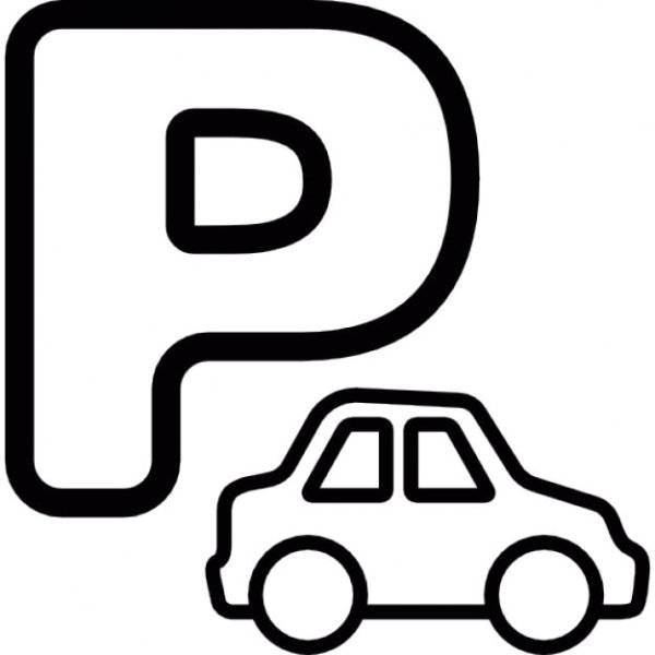 Парковка раскраска для детей