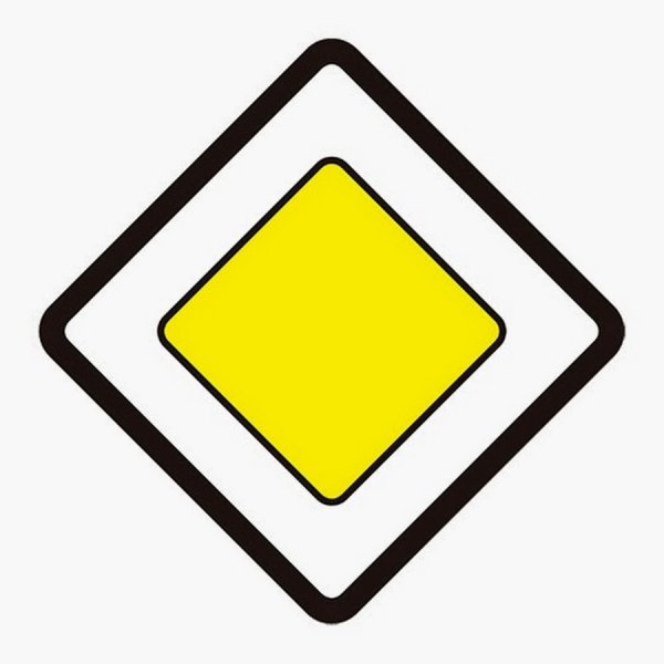 Дорожный знак 2.1 Главная дорога