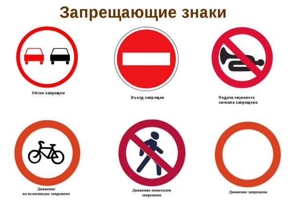 Знак 3 ПДД движение запрещено