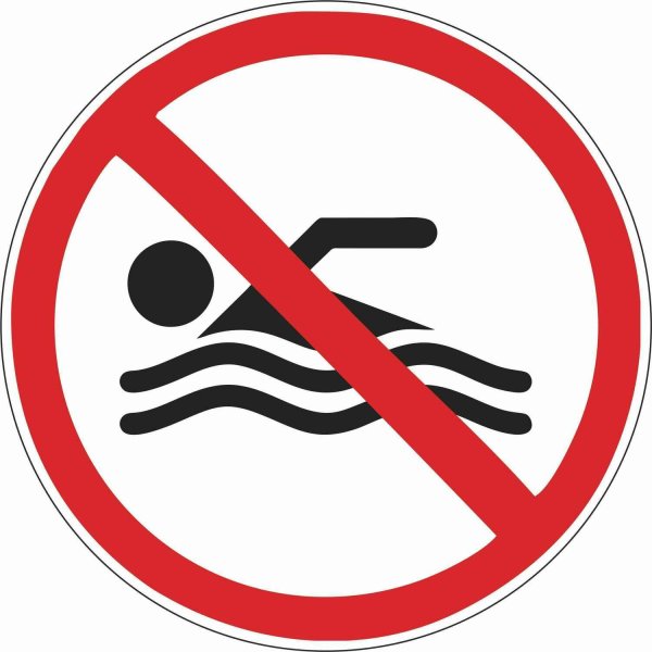 Купание запрещено табличка