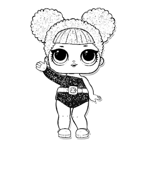 Кукла ЛОЛ Queen Bee раскраска
