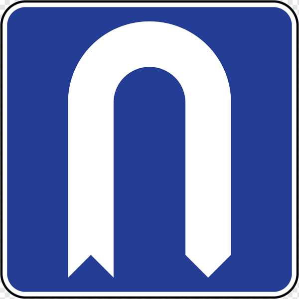 Знак место для разворота
