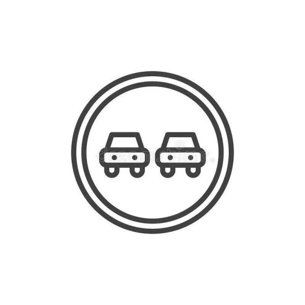 Дорожные знаки для раскрашивания обгон запрещен
