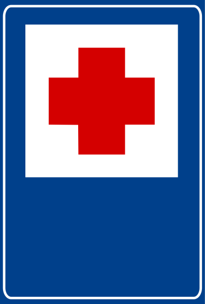 Знак пункт первой медицинской помощи