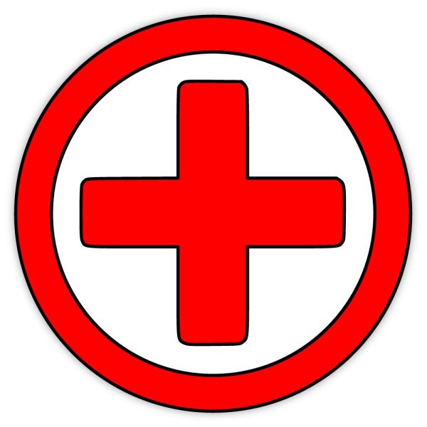 Знак красный крест