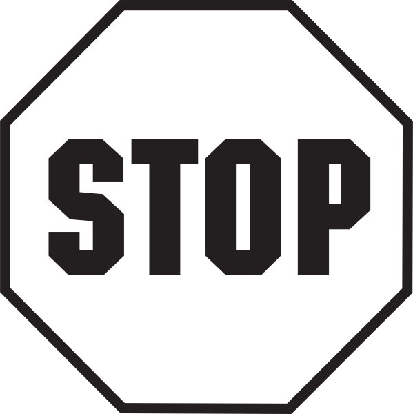 Stop трафарет