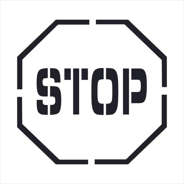 Трафарет стоп