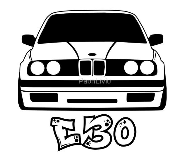 BMW e34 контур