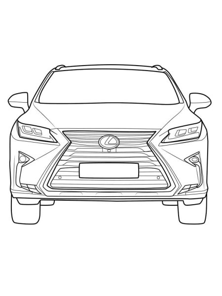 Раскраска Лексус LX 570