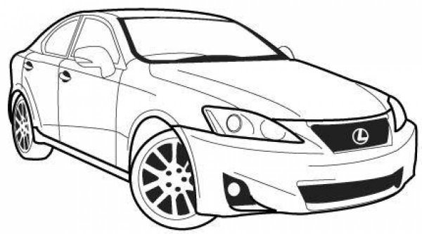 Лексус gs350 раскраска