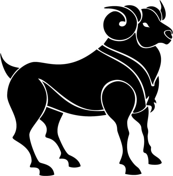 Овен знак зодиака вектор
