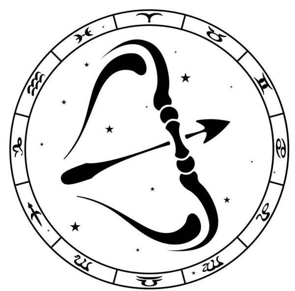 Трафарет Стрелец Зодиак
