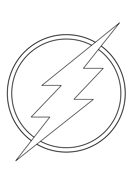 Молния раскраска