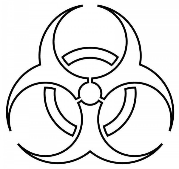 Знак биологической опасности - биохазард