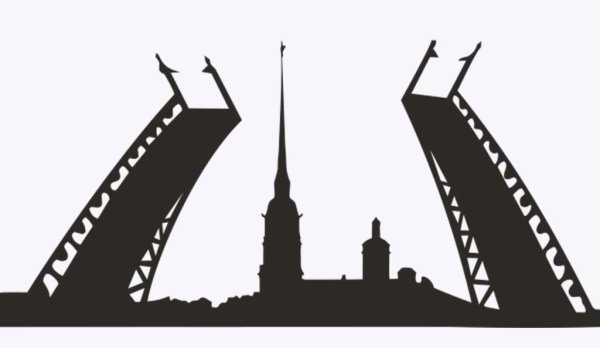 Мосты Санкт-Петербурга вектор