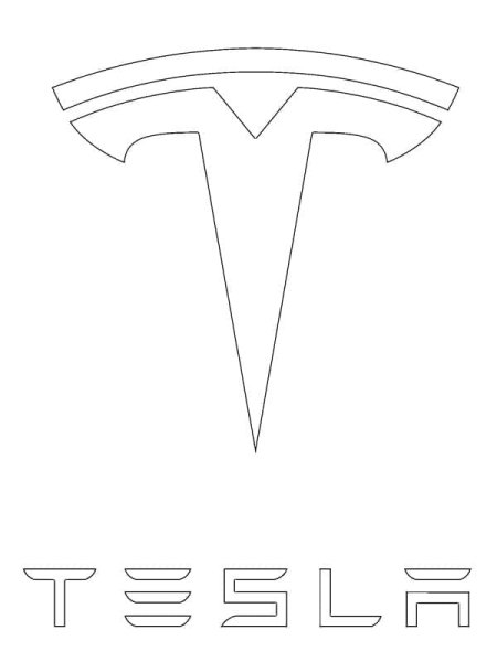 Раскраска Тесла