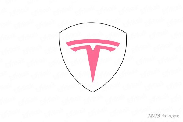 Автосалон Тесла значок