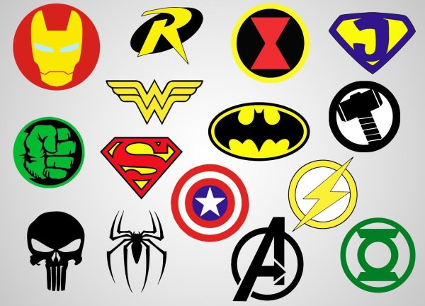 Знаки героев Marvel