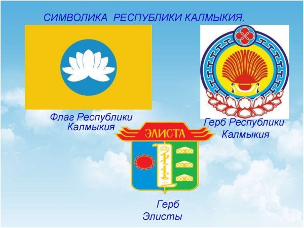 Калмыкия флаг и герб