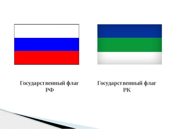 Флаг России и Коми