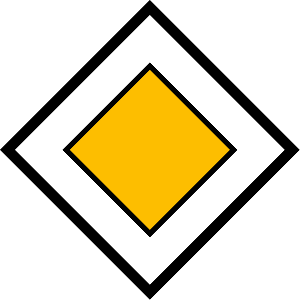 Знак Главная дорога