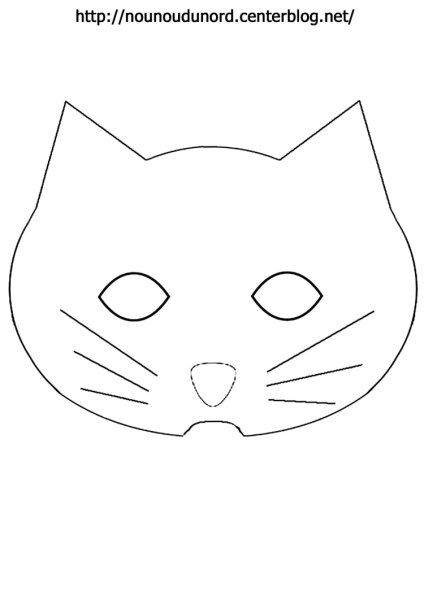 Маска кота своими руками из бумаги