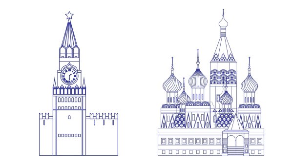 Окна России трафареты