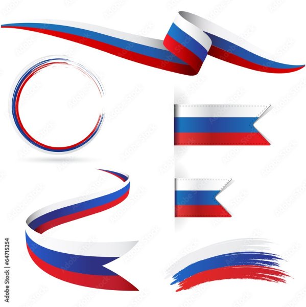 Флаг России в виде ленты