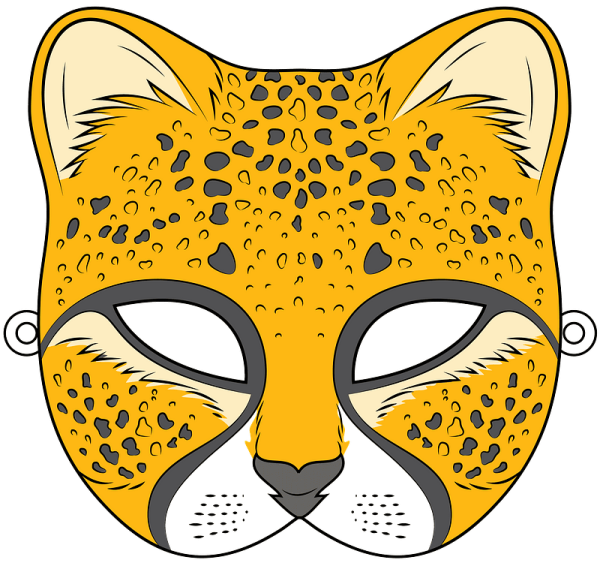 Трафареты леопард маска (42 фото)