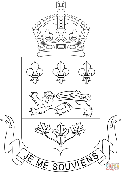 Герб раскраска