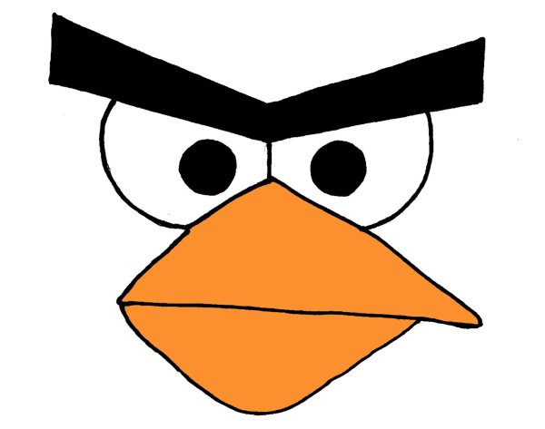Angry Birds клюв и глаза