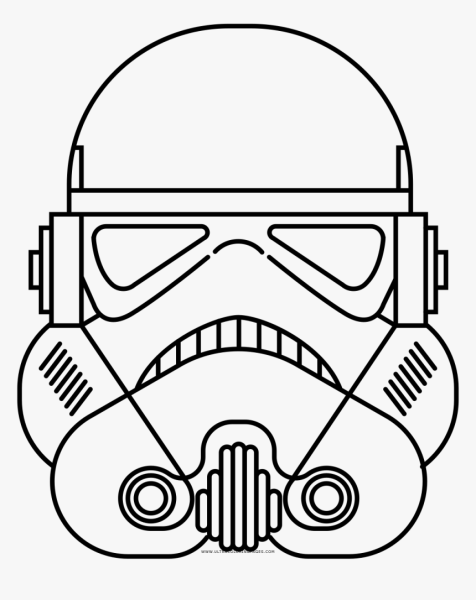 Шлем штурмовика Star Wars чертёж