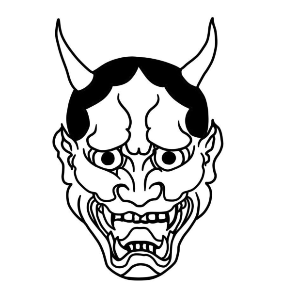 Hannya демон тату