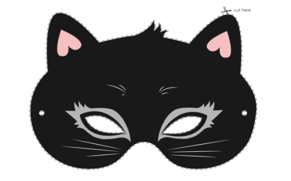 Маска черного кота