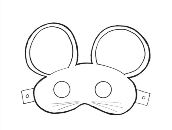 Трафареты маска мышонка (50 фото)
