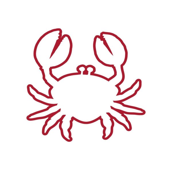 Краб трафарет