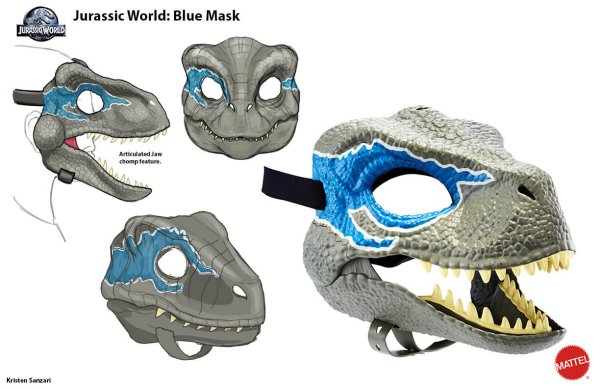 Маска раптора Jurassic World Блю